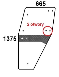 Szyba drzwi lewe do ciągnika Deutz-Fahr  04358527 04358746, 4358527, 4358746