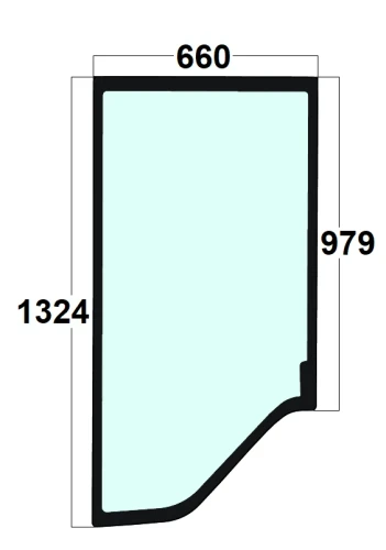 Szyba drzwi lewe ładowarka kołowa Volvo VOE11412054, 11412054