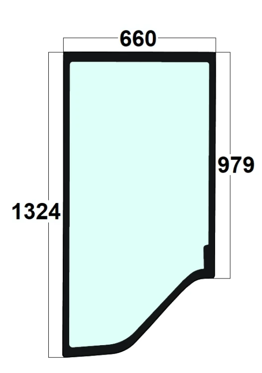 Szyba drzwi lewe ładowarka kołowa Volvo VOE11412054, 11412054