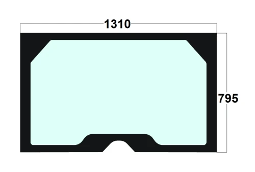 Szyba tylna ładowarka kołowa Volvo VOE11444159, 11444159