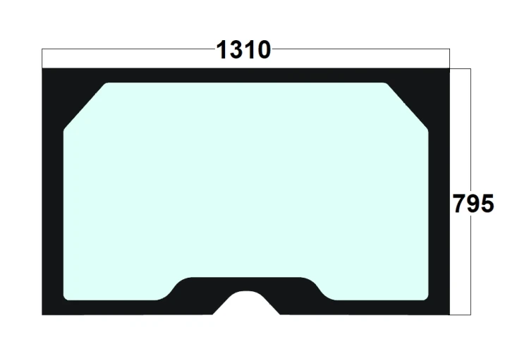 Szyba tylna ładowarka kołowa Volvo VOE11444159, 11444159