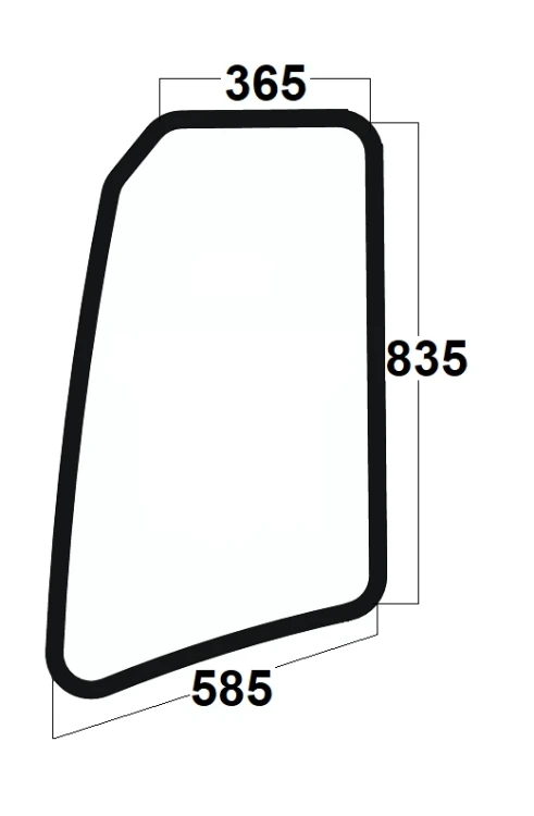 Szyba drzwi górna lewa minikoparka Volvo, Pel Job Pj7417431, 7417431