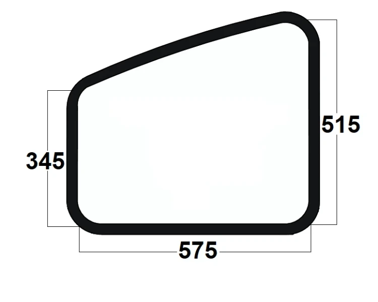 Szyba drzwi dolna lewa minikoparka Volvo, Pel Job Pj7417432, 7417432
