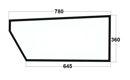 Szyba drzwi dolna ładowarka teleskopowa JCB 827/20299, 82720299