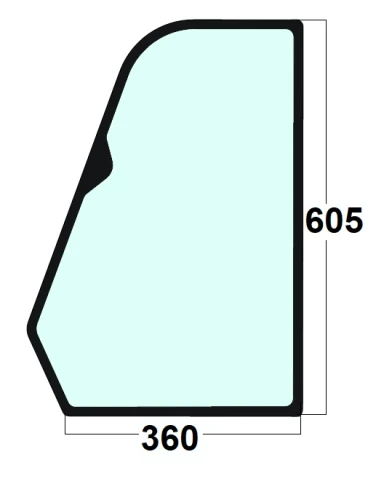 Szyba drzwi górna przednia ładowarka teleskopowa JCB 827/30431, 82730431