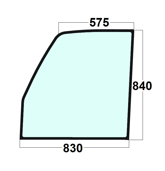 Szyba drzwi górna lewa ładowarka teleskopowa JCB 827/30503
