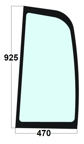 Szyba boczna za drzwiami lewa ładowarka teleskopowa JCB 827/20403, 827/30502