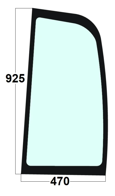 Szyba boczna za drzwiami lewa ładowarka teleskopowa JCB 827/20403, 827/30502