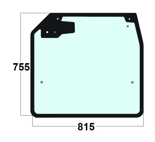 Szyba tylna ładowarka teleskopowa JCB 827/30499, 82730499