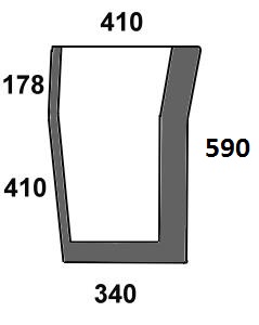 Szyba przednia dolna prawa do ciągnika Massey Ferguson 3804552M2