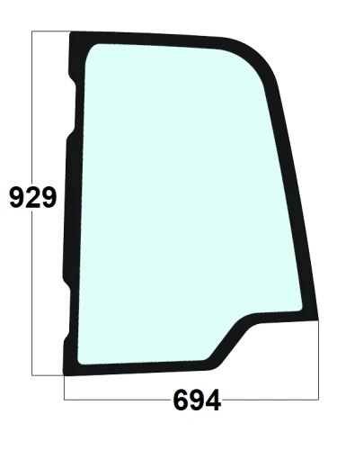 Szyba boczna lewa ładowarka teleskopowa JCB 334/E0328, 334/E0328