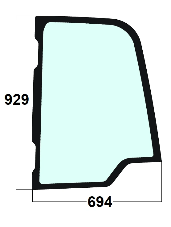 Szyba boczna lewa ładowarka teleskopowa JCB 334/E0328, 334/E0328