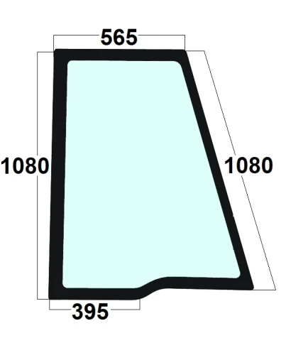 Szyba drzwi góna prawa koparko-ładowarka JCB 827/30567