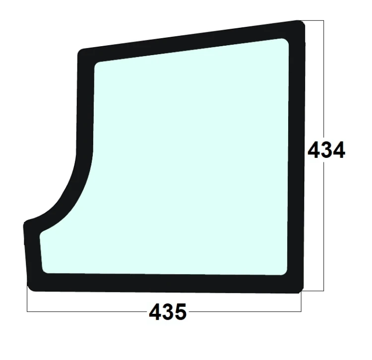Szyba drzwi dolna minikoparka JCB 333/V4029, 333V4029