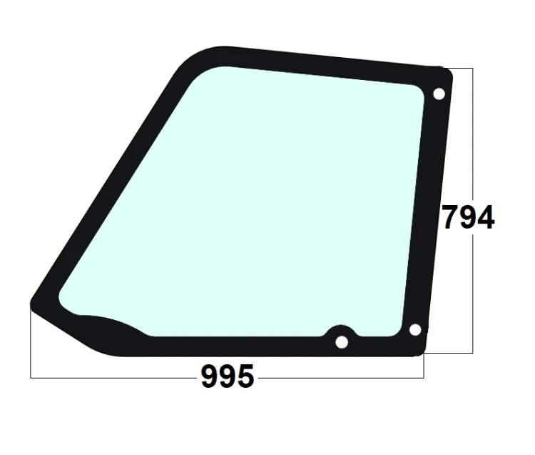 Szyba drzwi górna ładowarka teleskopowa Bobcat, Massey Ferguson 6908792, 4235678M1