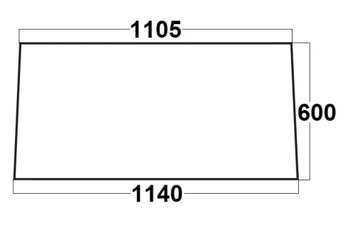 Szyba tylna do ciągnika Ursus 669a