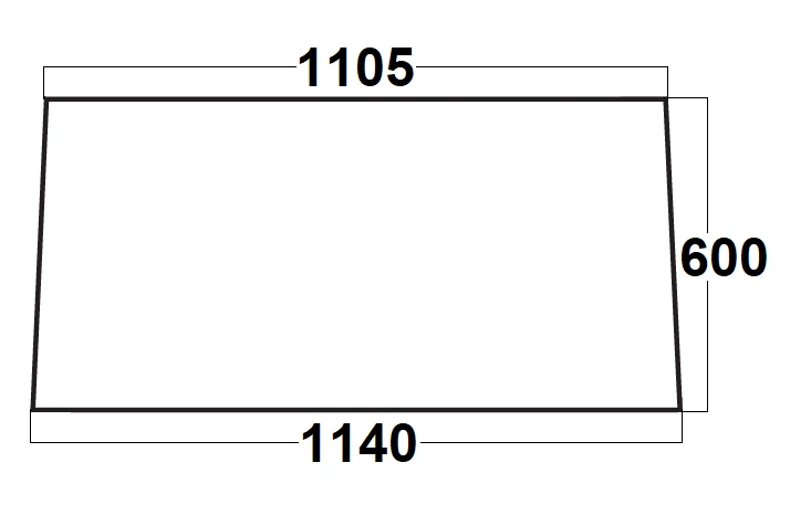 Szyba tylna do ciągnika Ursus 669a