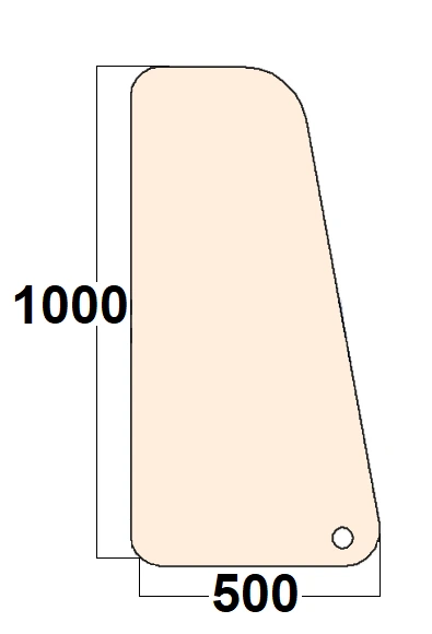 Szyba boczna lewa brązowa ładowarka teleskopowa Merlo 34916 44166