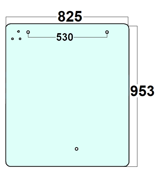 Szyba przednia ładowarka teleskopowa Merlo 021592 044164