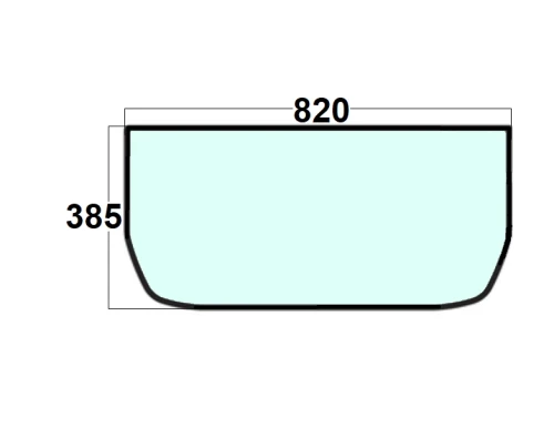 Szyba przednia dolna koparka gąsienicowa, kołowa Volvo 11205358 15029342