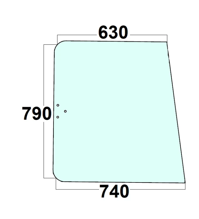 Szyba boczna do ciągnika Renault / Claas 7700667130