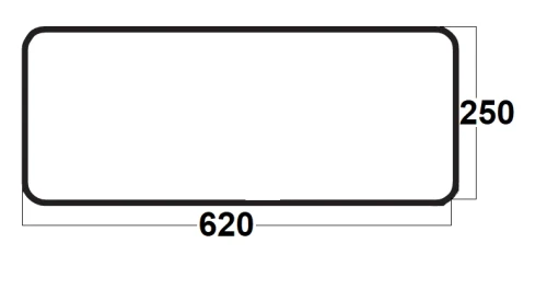 Szyba tylna dolna do ciągnika Władymirec T-25 A2 (163a)