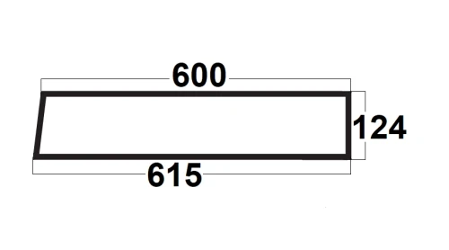 Szyba tylna dolna do ciągnika T-25 A2 Sokółka (496)