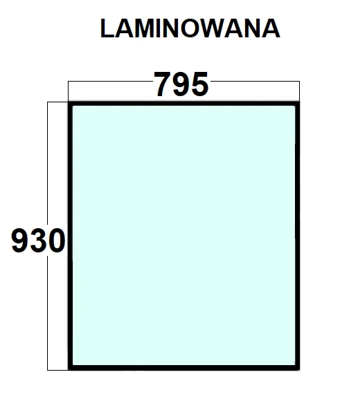 Szyba przednia górna laminowana koparka kołowa CAT 1225721 188-3002 122-5721, 1883002