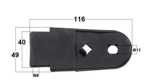 Zawias tylnej szyby Fendt 816810050050