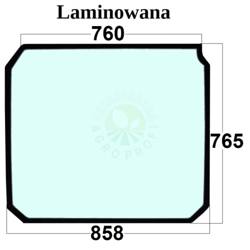 Szyba dachowa laminowana ładowarka teleskopowa JCB 827/80226