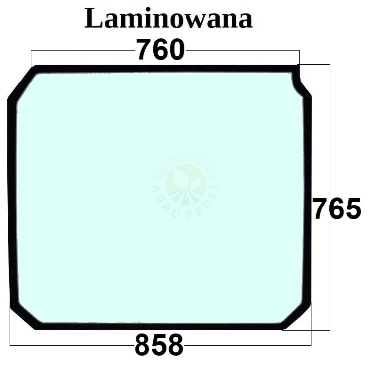 Szyba dachowa laminowana ładowarka teleskopowa JCB 827/80226