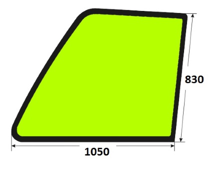 Szyba drzwi górna lewa ładowarka teleskopowa Manitou 208868