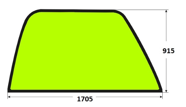 Szyba boczna prawa ładowarka teleskopowa Manitou 208866