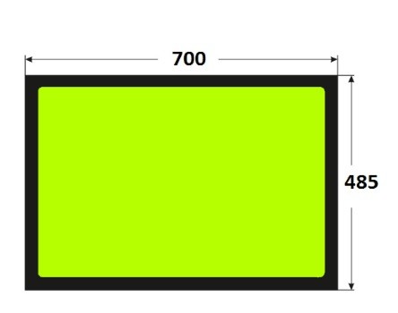 Szyba dachowa ładowarka teleskopowa Manitou 208864