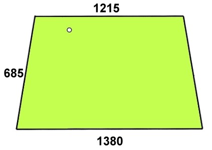 Szyba tylna do ciągnika Fendt - 178810051110