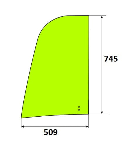Szyba drzwi przesuwana koparka gąsienicowa, kołowa JCB 333/E4563