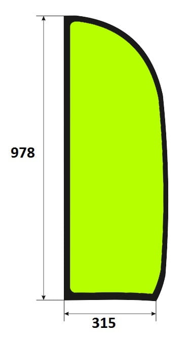 Szyba boczna lewa minikoparka JCB 827/80288