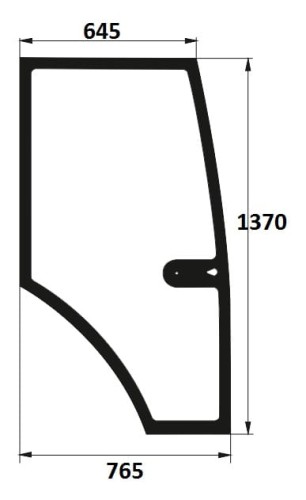 szyba drzwi prawe do ciągnika Farmer