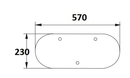szyba tylna dolna do ciągnika Farmtrac 28STD