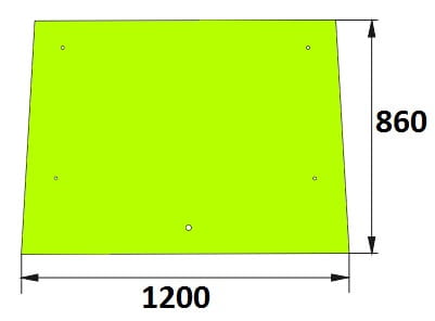 Szyba przednia do ciągnika Renault 7700007533