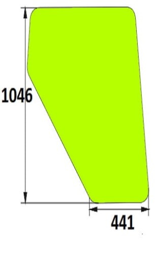 Szyba drzwi do ciągnika Renault 7700007531