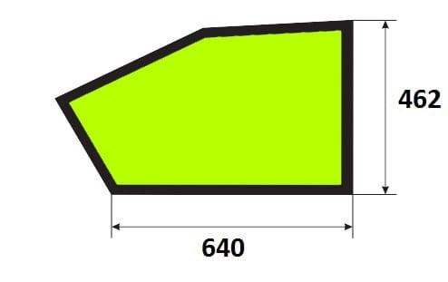 Szyba drzwi dolna ładowarka teleskopowa JCB 333/E0252