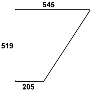 Szyba drzwi dolna do ciągnika Fendt - 178810110040