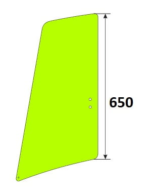 Szyba drzwi przesuwna minikoparka JCB 827/80236