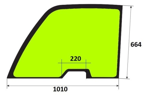 Szyba drzwi górna ładowarka teleskopowa MANITOU 601326, 798298