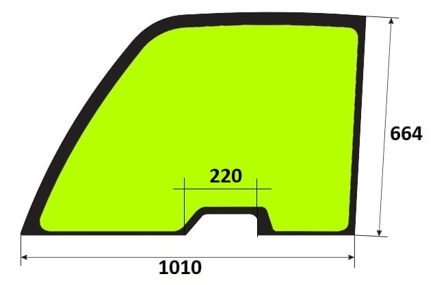 Szyba drzwi górna ładowarka teleskopowa MANITOU 601326, 798298