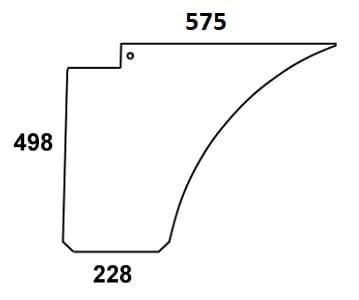 Szyba drzwi dolna do ciągnika Steyr - 134701876