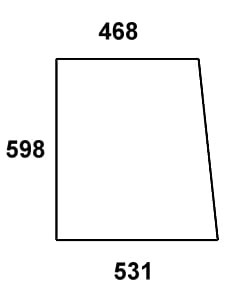 Szyba boczna do ciągnika Fendt - 166810040200