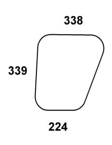 Szyba drzwi dolna do ciągnika Fendt - 166810030110