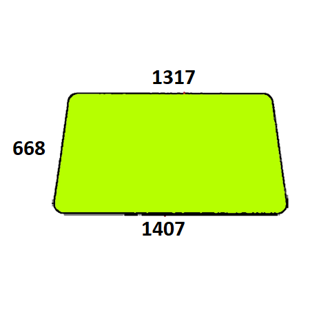 Szyba przednia do ciągnika Fiat - 5120507